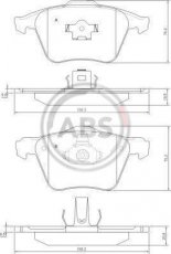 Купить 37344 A.B.S. Тормозные колодки передние XC70 (2.4, 2.5) 