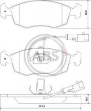 Купить 37122 A.B.S. Тормозные колодки передние Линеа 1.3 D Multijet 