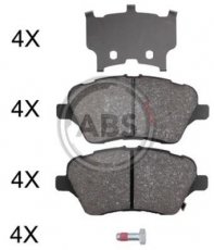Купити 37956 A.B.S. Гальмівні колодки передні B-Max (1.0, 1.4, 1.5, 1.6) з датчиком зносу
