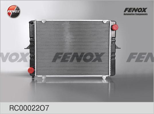 Купить RC00022O7 FENOX Радиатор охлаждения двигателя