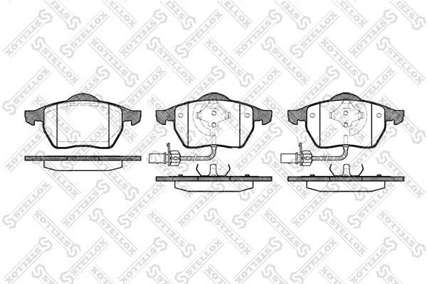 Купити 401 022B-SX STELLOX Гальмівні колодки  Ауді А4 (Б5, Б6, Б7) 