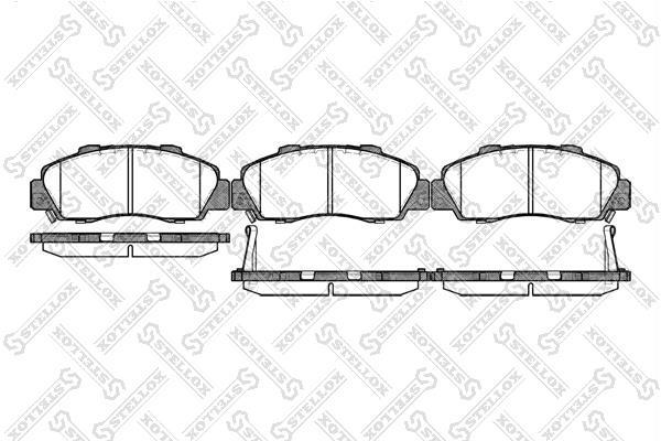 Купить 362 032B-SX STELLOX Тормозные колодки  Хонда СРВ (2.0 16V, 2.0 16V 4WD) 