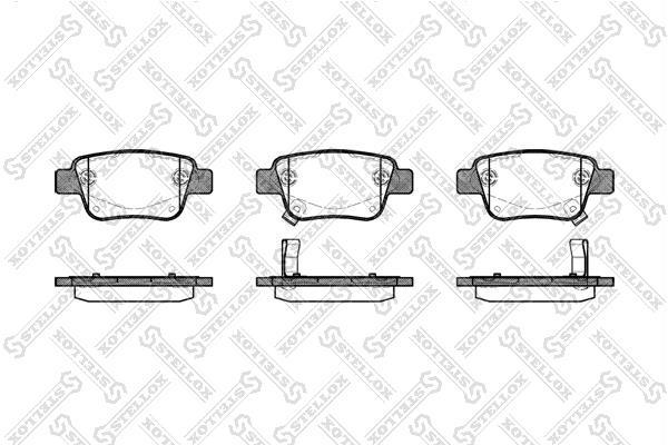 Купить 1058 002-SX STELLOX Тормозные колодки  Avensis T25 (1.6, 1.8, 2.0, 2.2, 2.4) 
