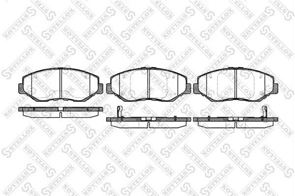Купити 910 000B-SX STELLOX Гальмівні колодки  Хонда СРВ (2.0, 2.2 CTDi, 2.4 i-VTEC 4WD) 