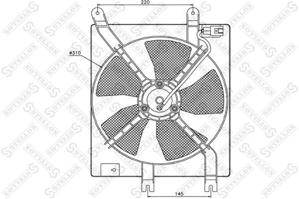 Вентилятор охлаждения 29-99252-SX STELLOX фото 1