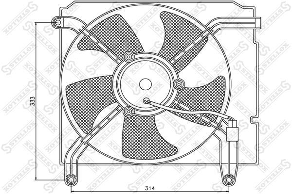 Вентилятор охлаждения 29-99251-SX STELLOX фото 1
