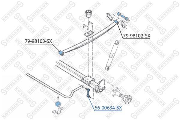 Купити 56-00634-SX STELLOX Стійки стабілізатора Боксер (2.2, 3.0)