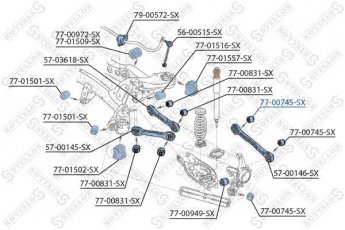 Купить 77-00745-SX STELLOX Втулки стабилизатора BMW E81 (1.6, 2.0, 3.0)