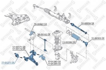 Купить 77-01271-SX STELLOX Втулки стабилизатора Scudo (1.6 D Multijet, 2.0 D Multijet)