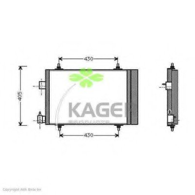 Радиатор кондиционера 94-5294 Kager фото 1