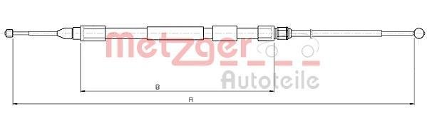 Купить 10.4267 METZGER Трос ручника BMW X3