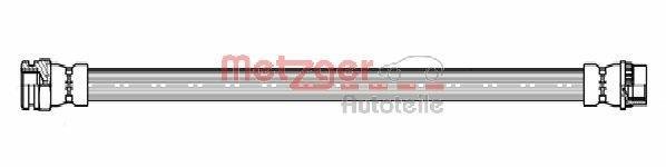 Купити 4111143 METZGER Гальмівний шланг Citroen C3 (1.1, 1.4, 1.6)