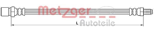 Купить 4110641 METZGER Тормозной шланг Lancer 9 (1.3, 1.6, 2.0)