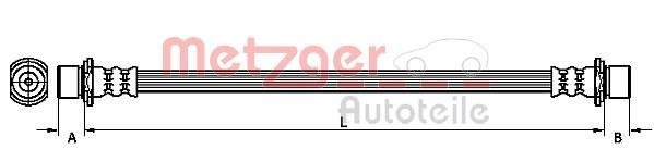 Купить 4110056 METZGER Тормозной шланг Rav 4 (1.8 VVTi, 2.0 D-4D 4WD, 2.0 VVTi 4WD)