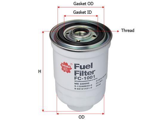 Топливный фильтр FC-1001 SAKURA –  фото 1