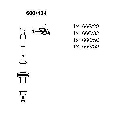 Купить 600/454 Bremi Провода зажигания Citroen C3 1.1 i