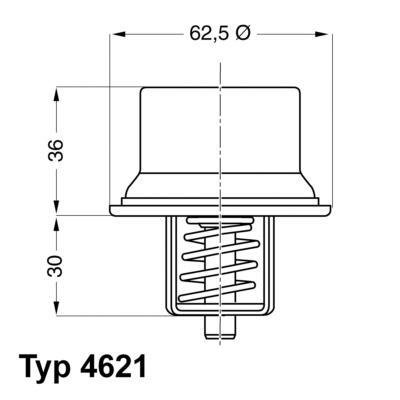Купити 4621.80D WAHLER Термостат  БМВ Е36 (M3 3.0, M3 3.2)