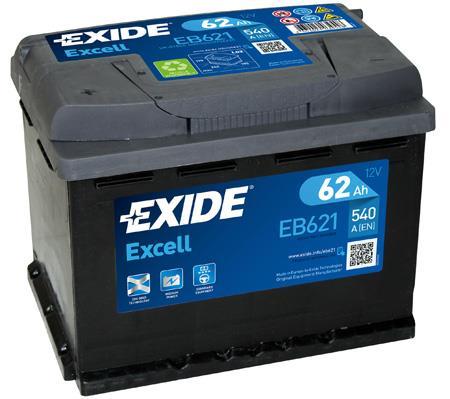 Купить EB621 EXIDE Аккумулятор Нубира (1.4, 1.5, 1.6, 1.8, 2.0)