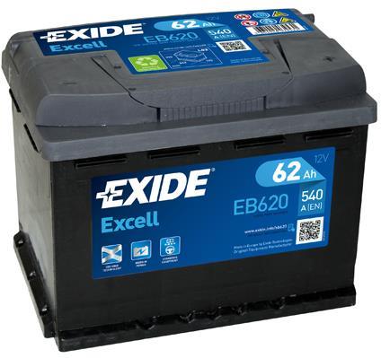 Купить EB620 EXIDE Аккумулятор Спортейдж (2.0 16V 4WD, 2.0 TD 4WD, 2.0 i 16V)
