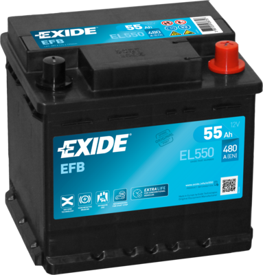 Купить EL550 EXIDE Аккумулятор Ignis (1.2, 1.2 AllGrip)