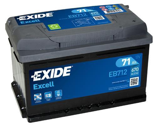 Купить EB712 EXIDE Аккумулятор Escort (5, 6, 7) (1.8 D, 1.8 TD)