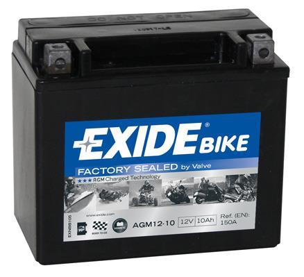 Купить AGM12-10 EXIDE Аккумулятор Хонда  (1.0, 1.1, 1.3)