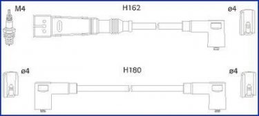 Купити 134784 Hitachi Провід запалювання Ibiza (1.0 i, 1.4 i, 1.6 i)
