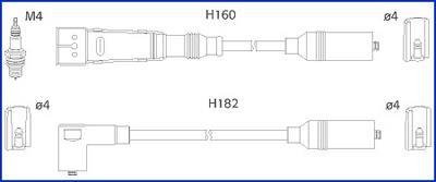 Купить 134717 Hitachi Провода зажигания Ауди 100 (2.0 E, 2.0 E quattro)