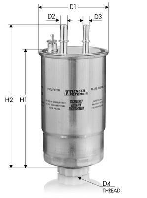 Купить GS24/01 Tecneco Топливный фильтр  Linea (1.3 D Multijet, 1.6 D Multijet)