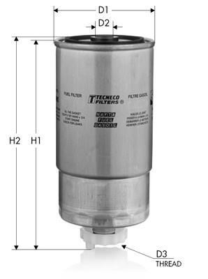 Паливний фільтр GS111 Tecneco –  фото 1