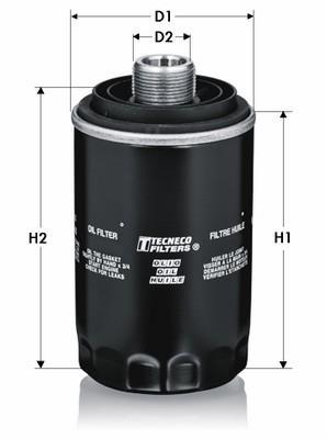 Купити OL719/45 Tecneco Масляний фільтр  Джетта (3, 4) (2.0 TFSI, 2.0 TSI)
