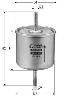 Купить IN4777 Tecneco Топливный фильтр  Примера (P10, P11) (1.6, 1.8, 2.0)