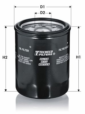 Купити OL1280 Tecneco Масляний фільтр  Megane (3, 4) (1.6 TCe 205, 2.0 CVT)