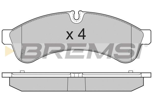 Гальмівна колодка BP3365 BREMSI –  фото 1