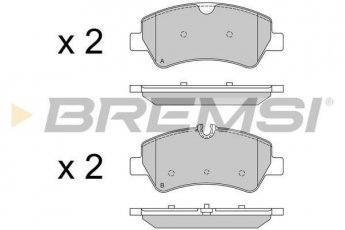 Купить BP3526 BREMSI Тормозные колодки  Транзит 8 (2.0 TDCi, 2.2 TDCi) 