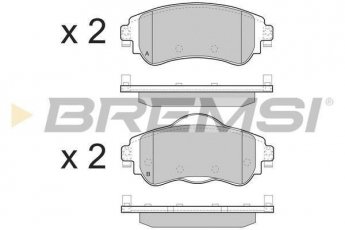 Купить BP3491 BREMSI Тормозные колодки  Ситроен С4 (1.2, 1.4, 1.6) 