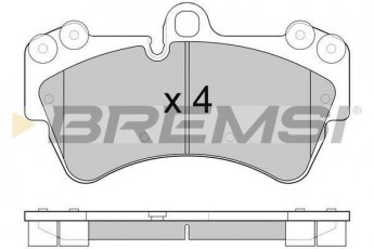 Купить BP3099 BREMSI Тормозные колодки  Audi Q7 (3.0, 3.6, 4.1, 4.2, 5.9) 