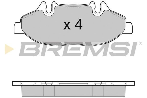 Гальмівна колодка BP3099 BREMSI –  фото 1