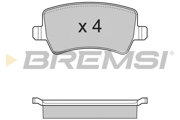 Гальмівна колодка BP3298 BREMSI –  фото 1
