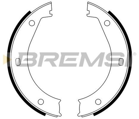 Гальмівна колодка GF0076 BREMSI –  фото 1