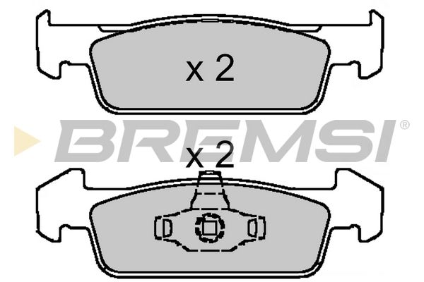 Тормозная колодка BP3647 BREMSI –  фото 1