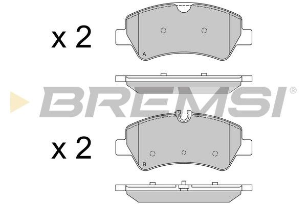 Гальмівна колодка BP3525 BREMSI –  фото 1