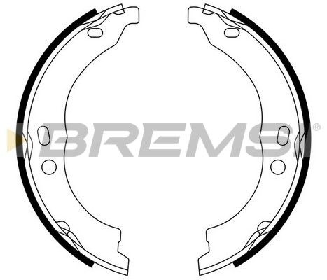 Гальмівна колодка GF0188 BREMSI –  фото 1