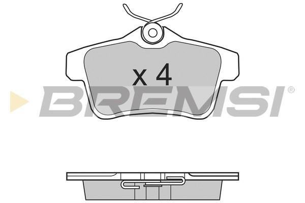 Купити BP3387 BREMSI Гальмівні колодки  Peugeot 308 (1.6 GTi, 1.6 THP) 