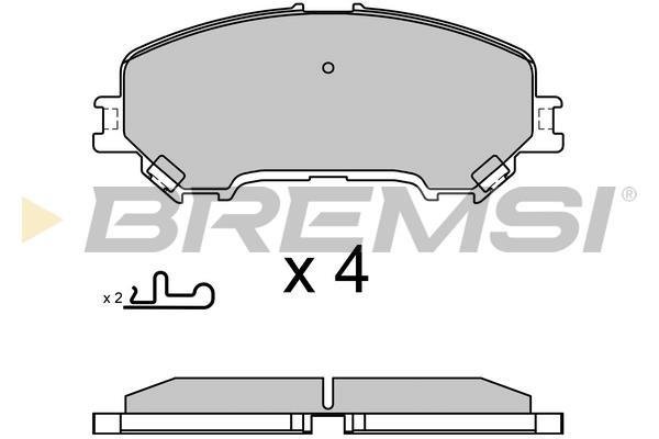 Купити BP3629 BREMSI Гальмівні колодки  X-Trail (1.6 DIG-T, 1.6 dCi, 2.0 ALL MODE -i) 
