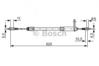Купить 1 987 477 220 BOSCH Трос ручника CL-Class CLK (2.0, 2.3, 3.2, 4.3, 5.4)