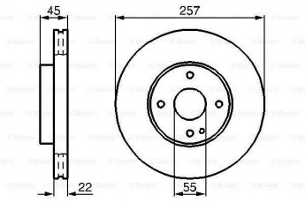 Купить 0 986 478 638 BOSCH Тормозные диски Mazda 323 (BA, BG) (1.6, 1.7, 1.8, 2.0)