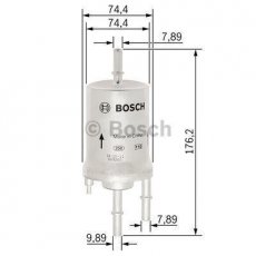 Купить F 026 403 003 BOSCH Топливный фильтр  Ауди А6 С6 (2.4, 3.0, 4.2)