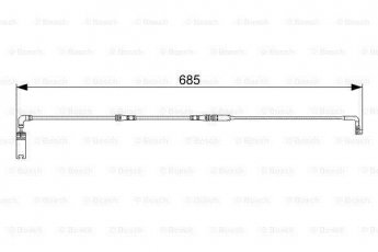 Купить 1 987 473 003 BOSCH Датчик износа тормозных колодок 6 серия (Е63, Е64) (3.0, 4.4, 4.8, 5.0)
