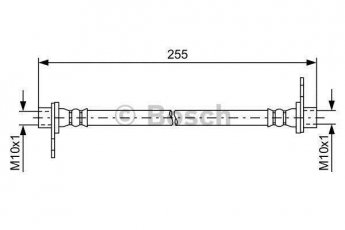 Купити 1 987 481 585 BOSCH Гальмівний шланг Аутлендер 2 (2.0, 2.0 4WD)